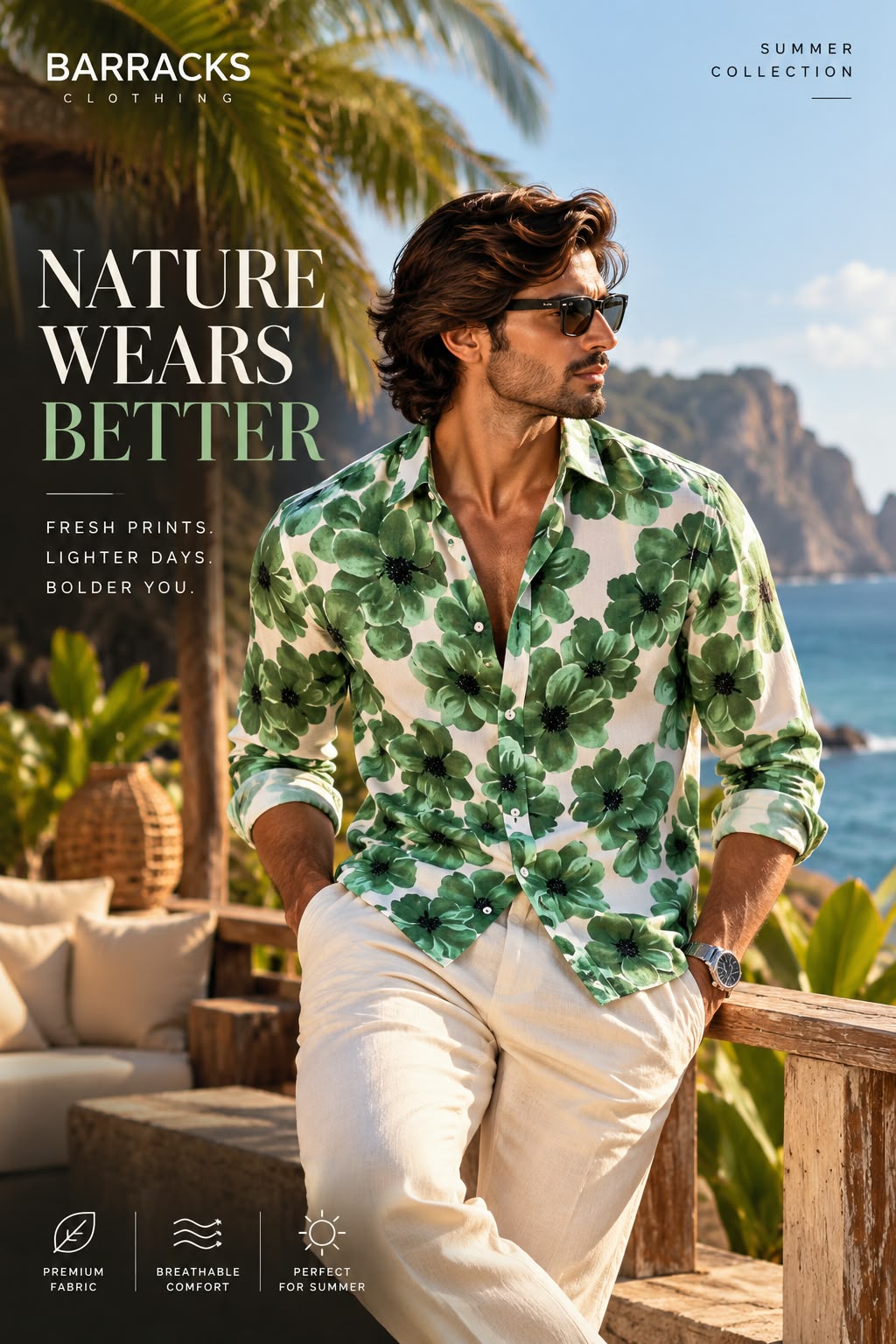 Tropical Sage Bloom Shirt