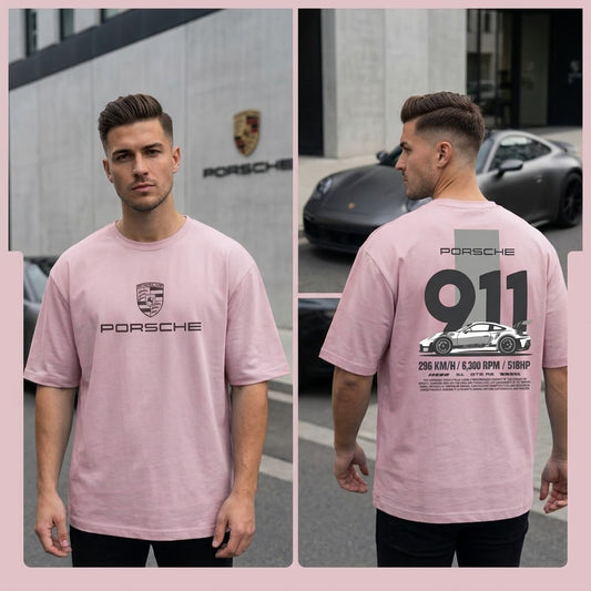 Porsche 911 GT3 RS Graphic Oversized T-Shirt