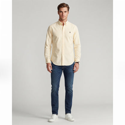 POLO Classic Striped Long-Sleeve Shirt (YELLOW)