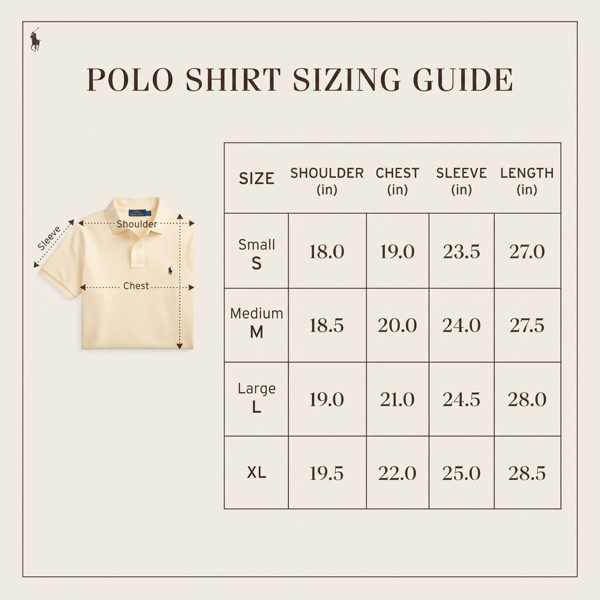 POLO Classic Striped Long-Sleeve Shirt (YELLOW)
