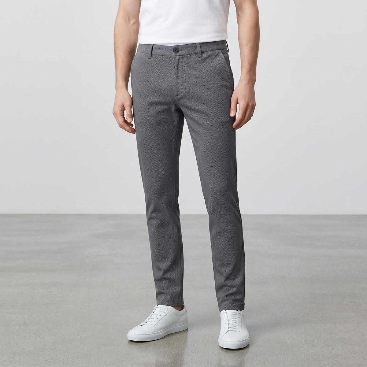 stretchable Chino Pant charcoal grey