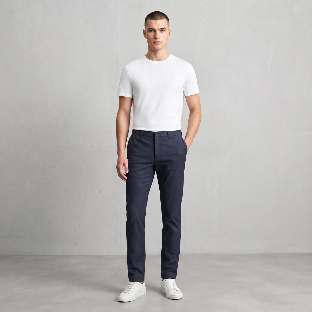 stretchable Chino Pant Navy blue