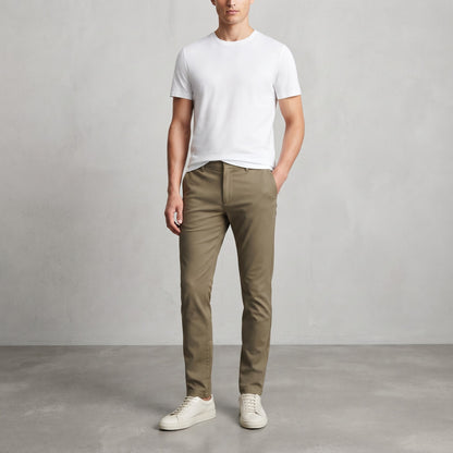 stretchable Chino Pant stone green