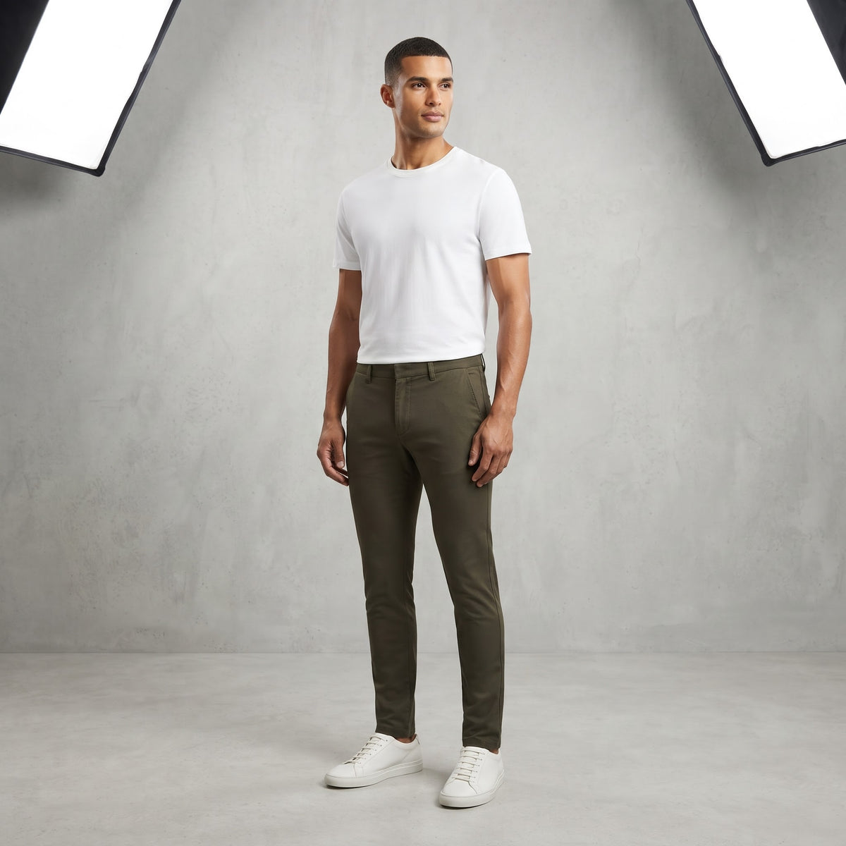 stretchable Chino Pant Dark Olive