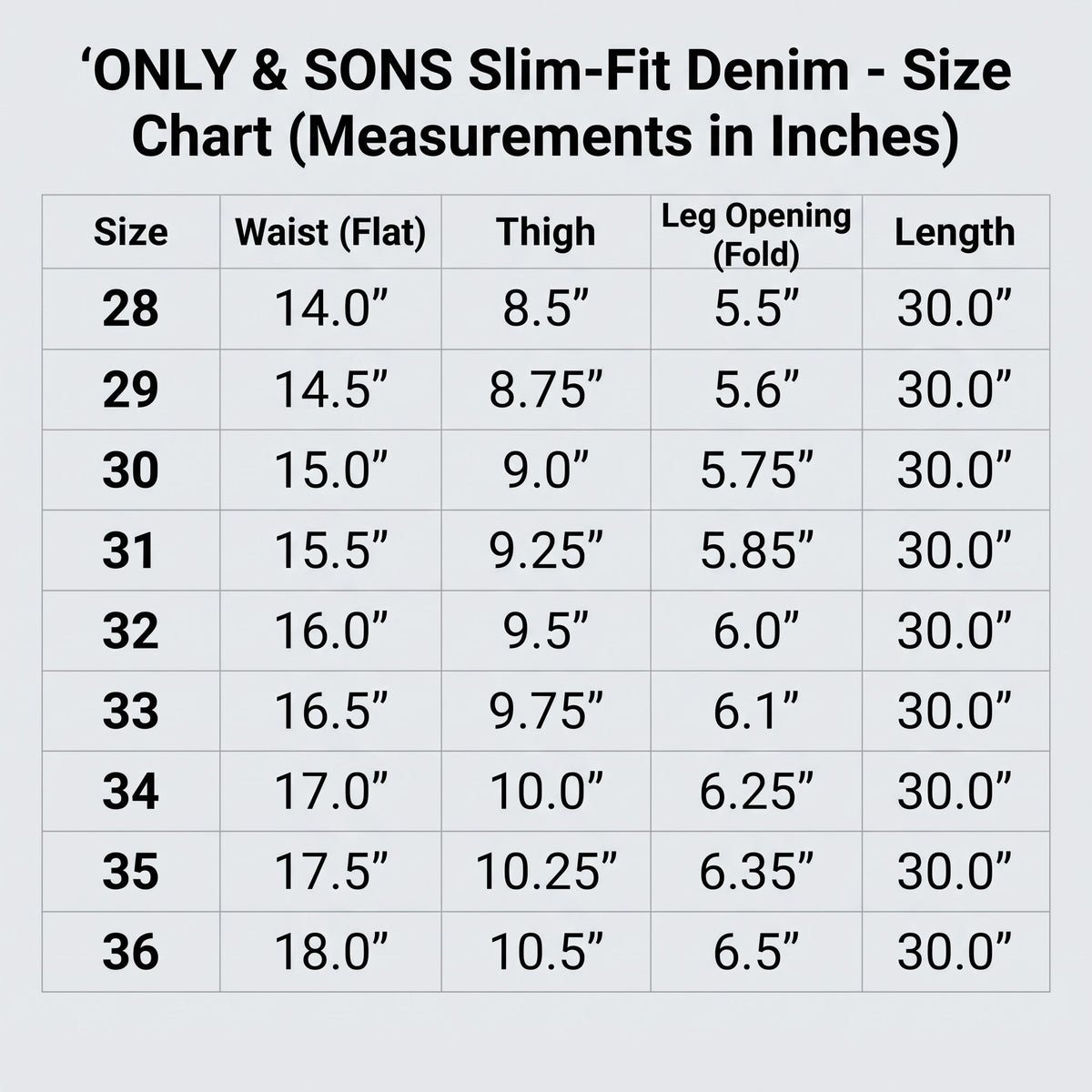 ONLY &amp; SONS Slim-Fit Denim Faded Sky Blue