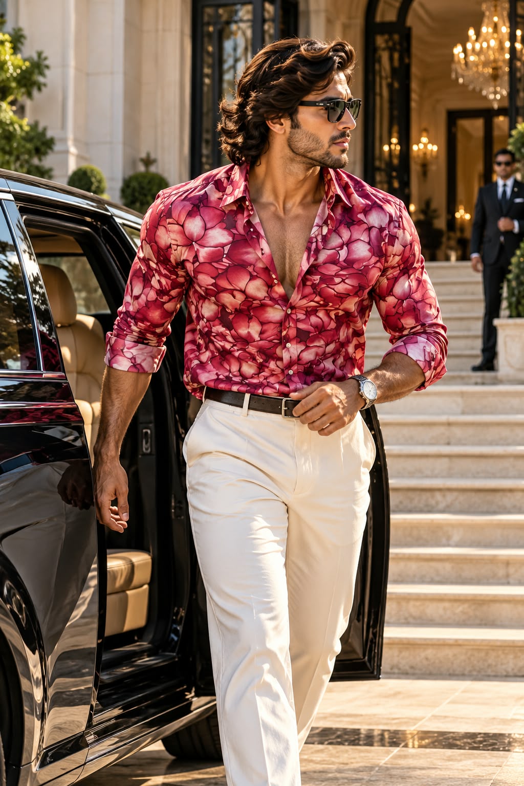 Crimson Bloom Shirt