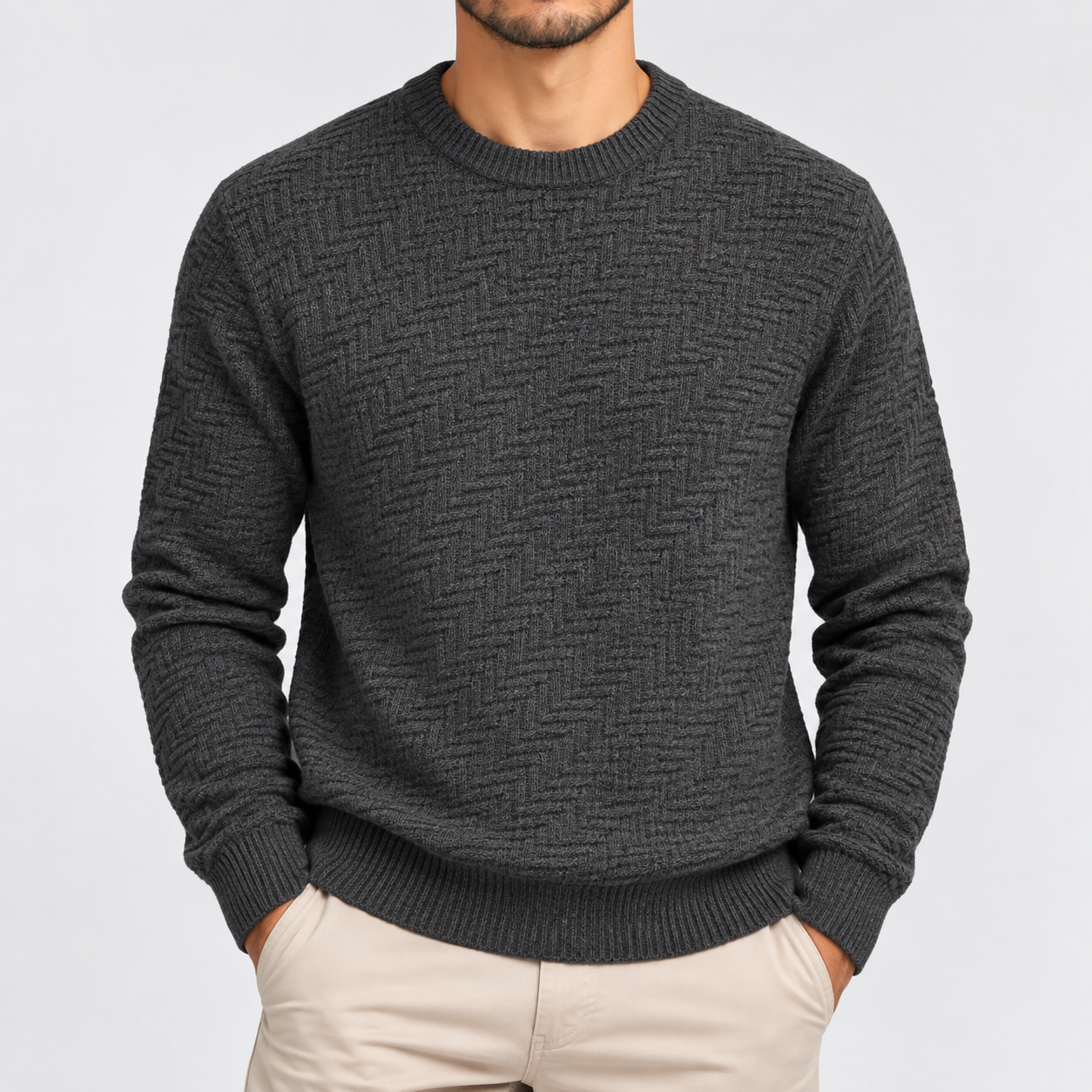Sweater Knitted Pull & Bear - Black