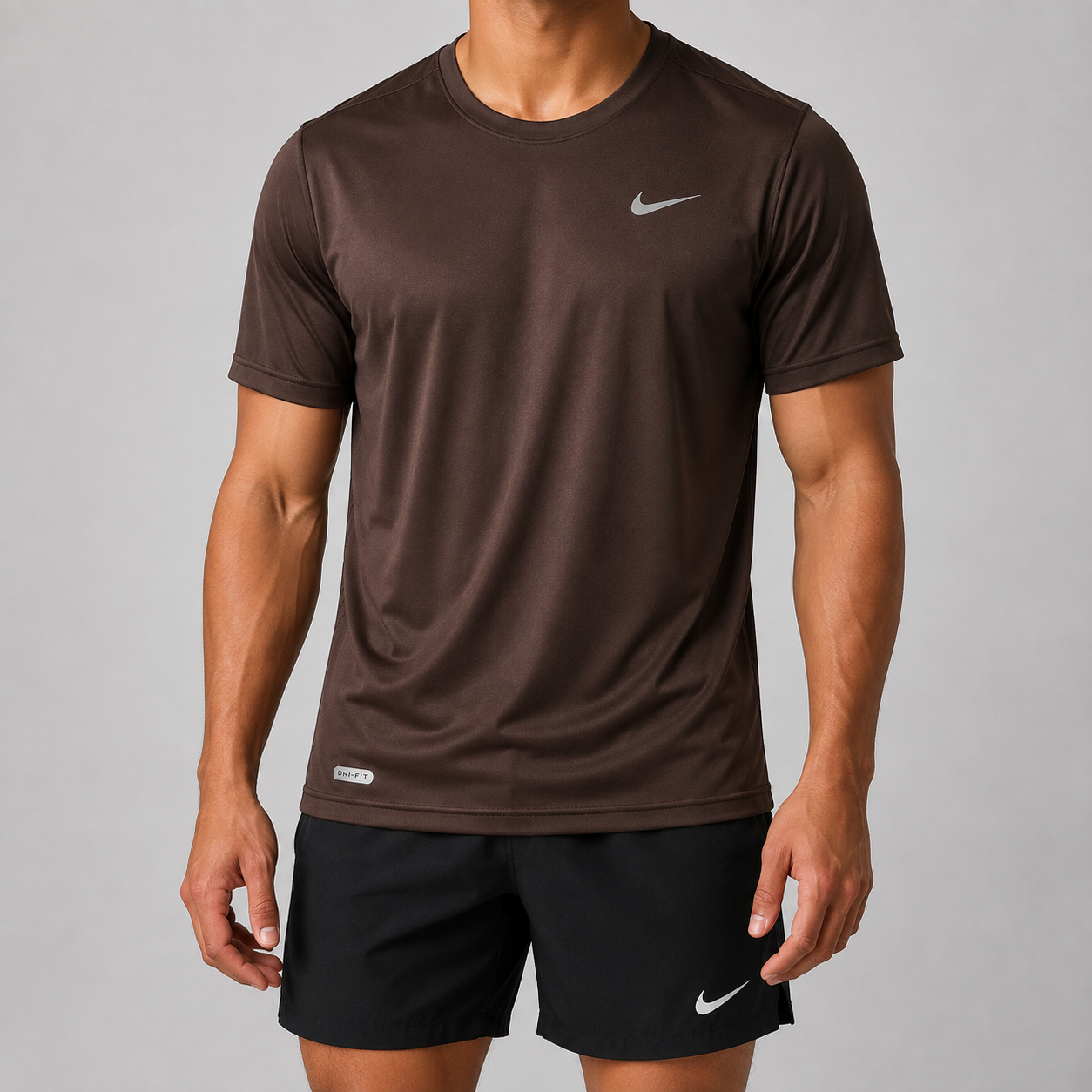 Nike Drifit Performance T-Shirt- Brown