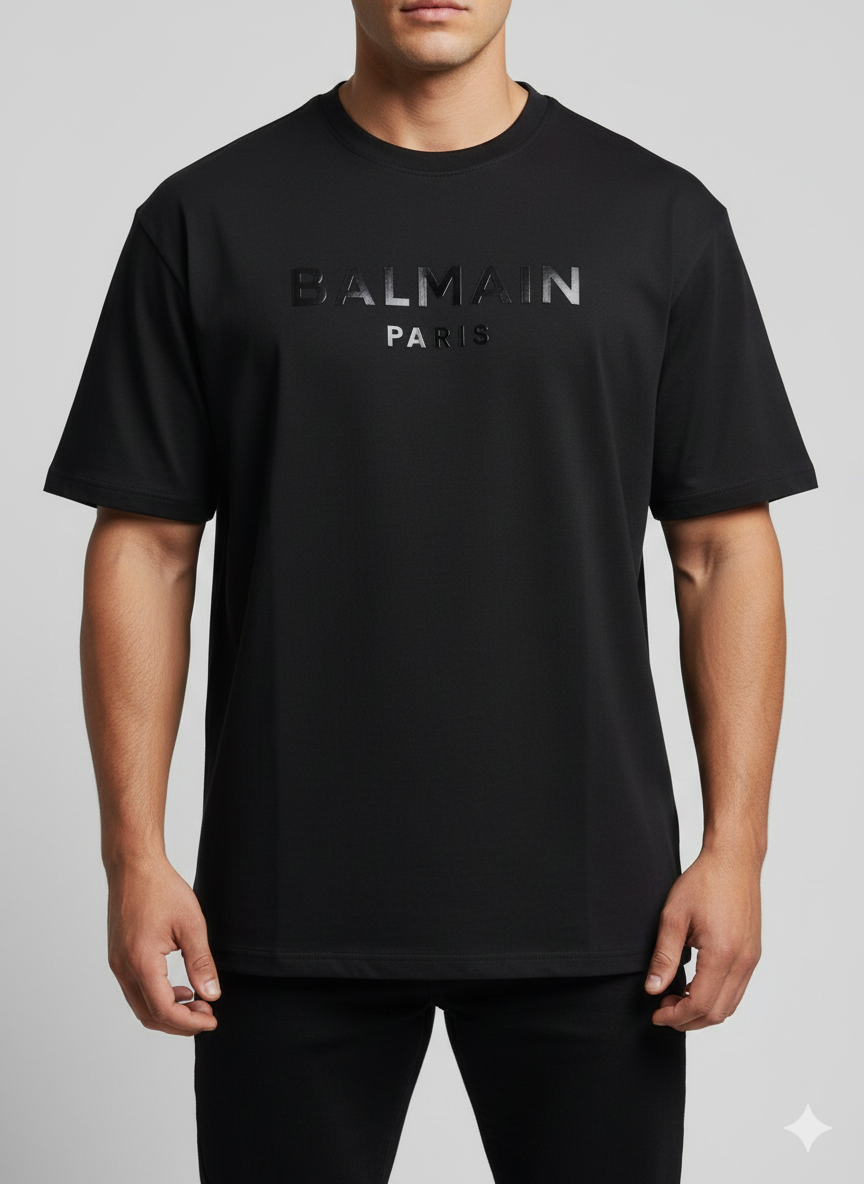 T-Shirt Over Size - Balmain Black