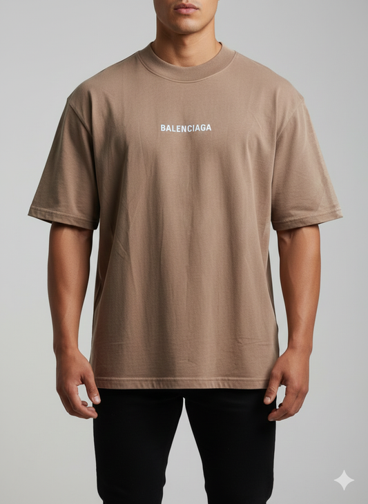 T-Shirt Over Size - Belanciaga Brown
