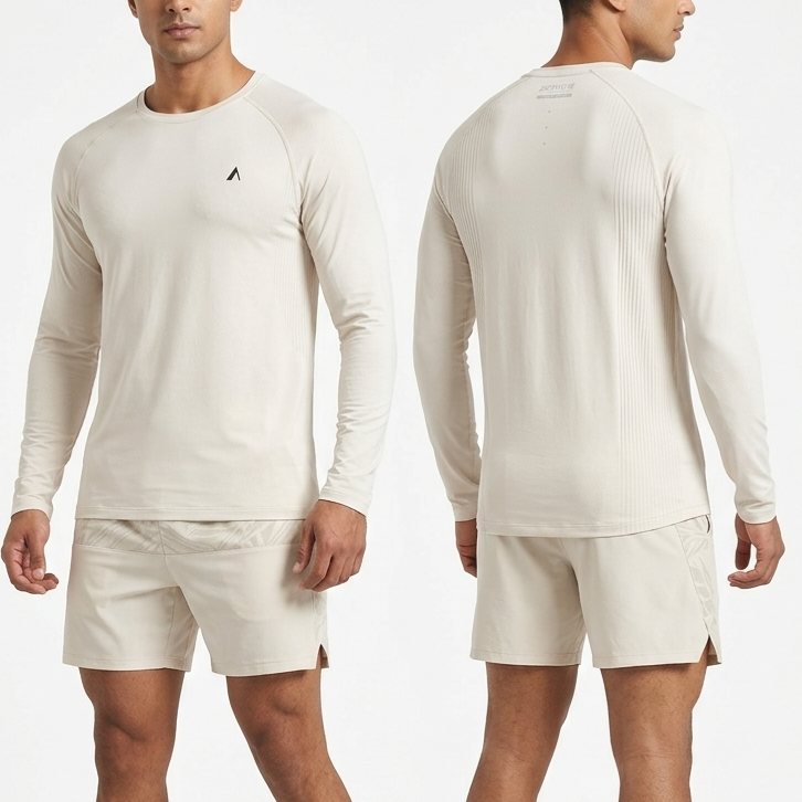 Athletic long sleeve- Off White