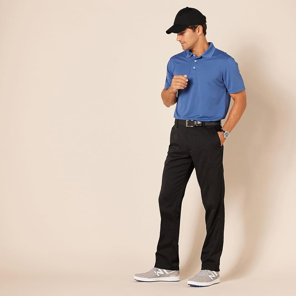 Men's Slim-Fit Stretch Golf Trouser - Dark Beige