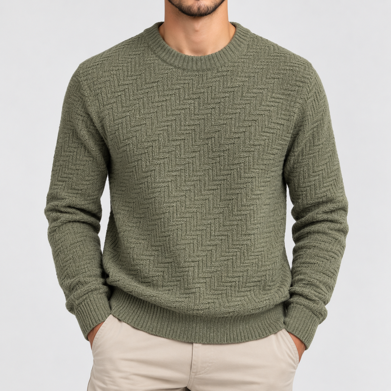 Sweater Knitted Pull & Bear - Green