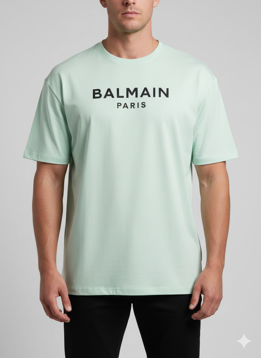 T-Shirt Over Size - Balmain Mint Green