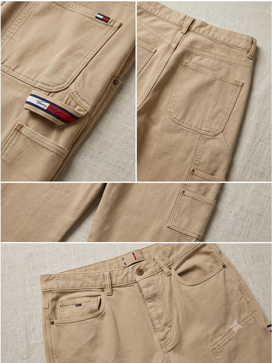 Baggy Tommy Carpenter Pant- Beige