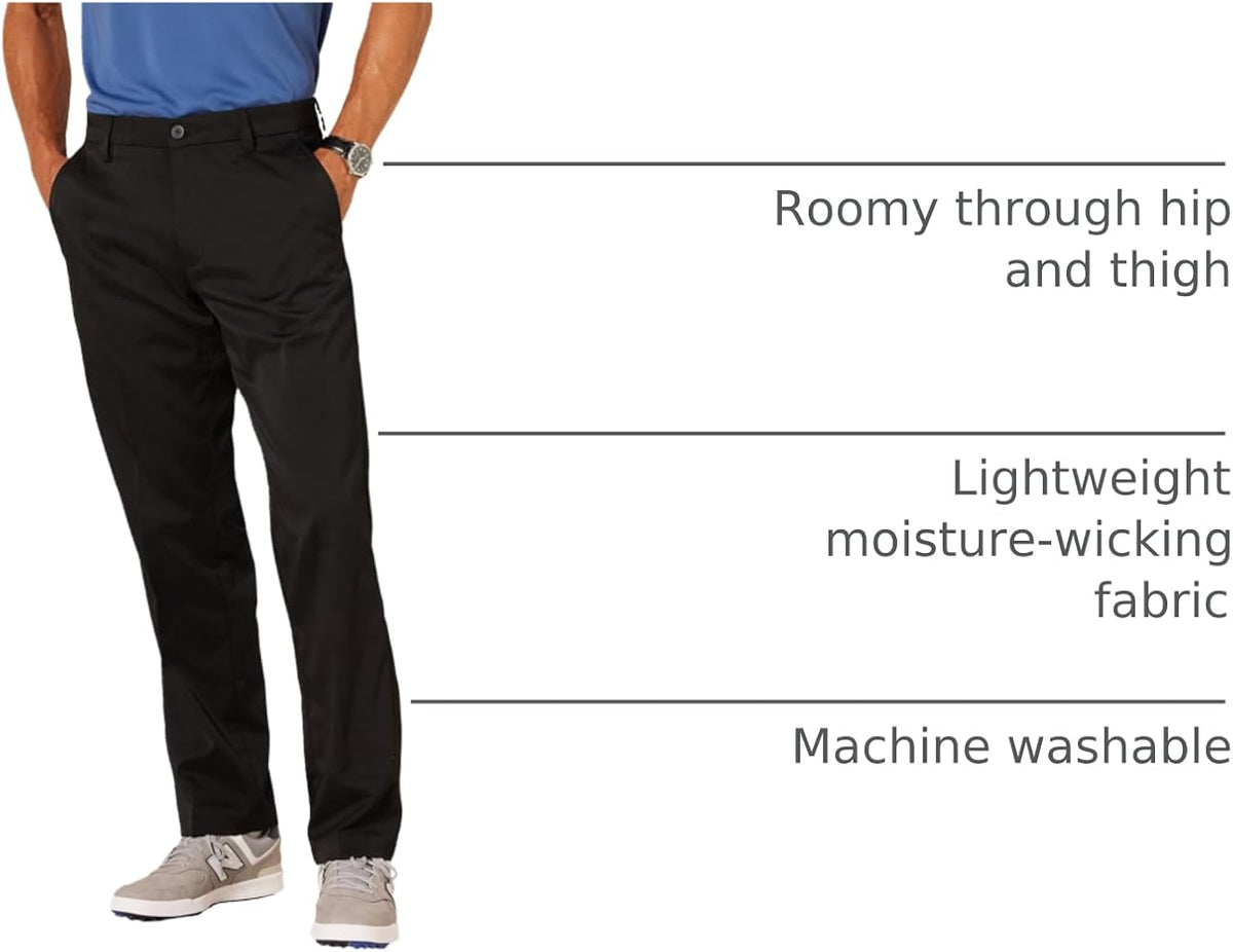 Men's Slim-Fit Stretch Golf Trouser - Black