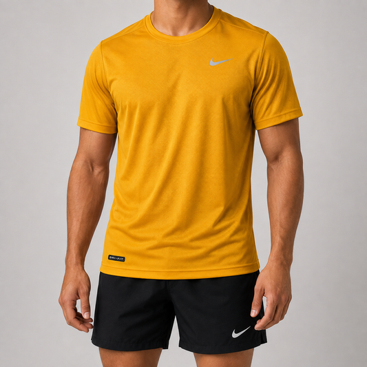 Nike Drifit Performance T-Shirt- Mustard Yellow
