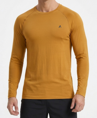 Athletic long sleeve- mustard yellow