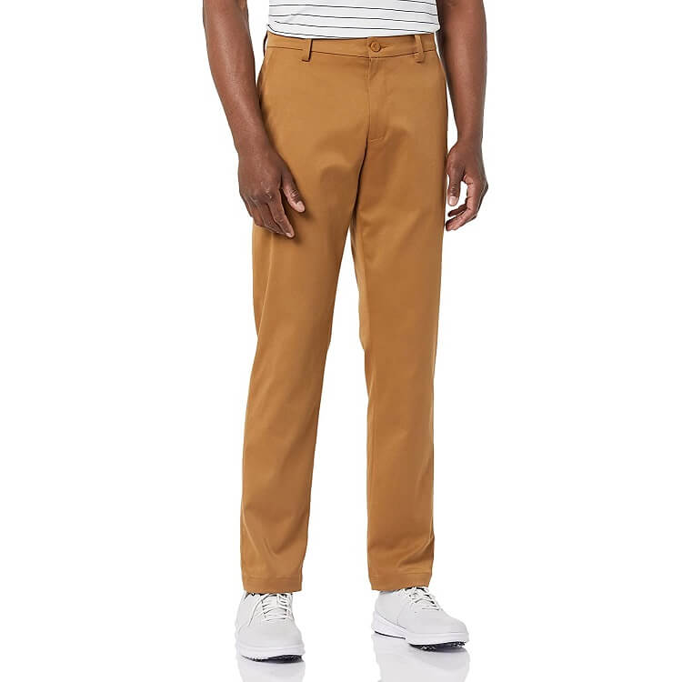 Men's Slim-Fit Stretch Golf Trouser - Dark Beige