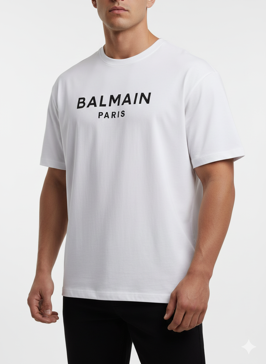 T-Shirt Over Size - Balmain White