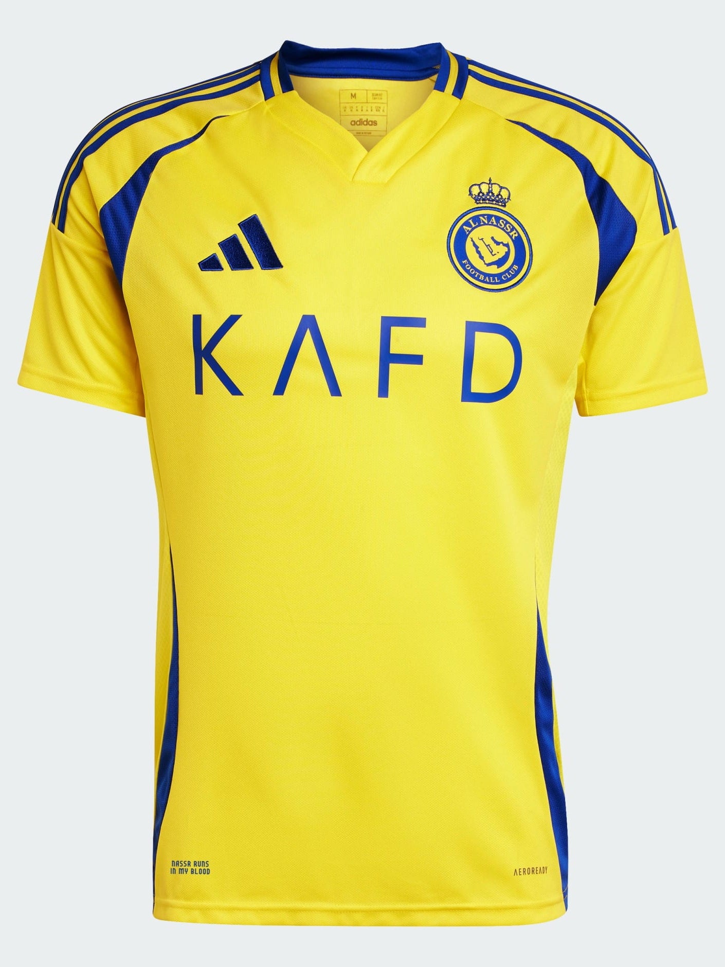 Adidas Al Nassr FC 24/25 Ronaldo Home Jersey in yellow