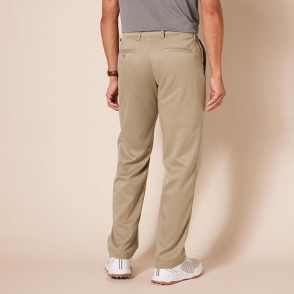 Men's Slim-Fit Stretch Golf Trouser - Beige